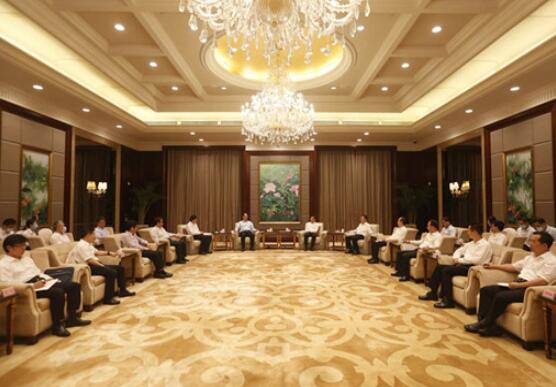 國家電網(wǎng)董事長毛偉明與福建省委書記于偉國、省長唐登杰會談