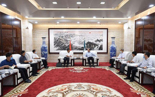 國家電網(wǎng)有限公司總經(jīng)理、黨組副書記辛保安會(huì)見寧夏回族自治區(qū)副主席吳秀章