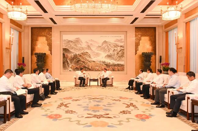 舒印彪拜會湖北省委書記應勇、省長王曉東