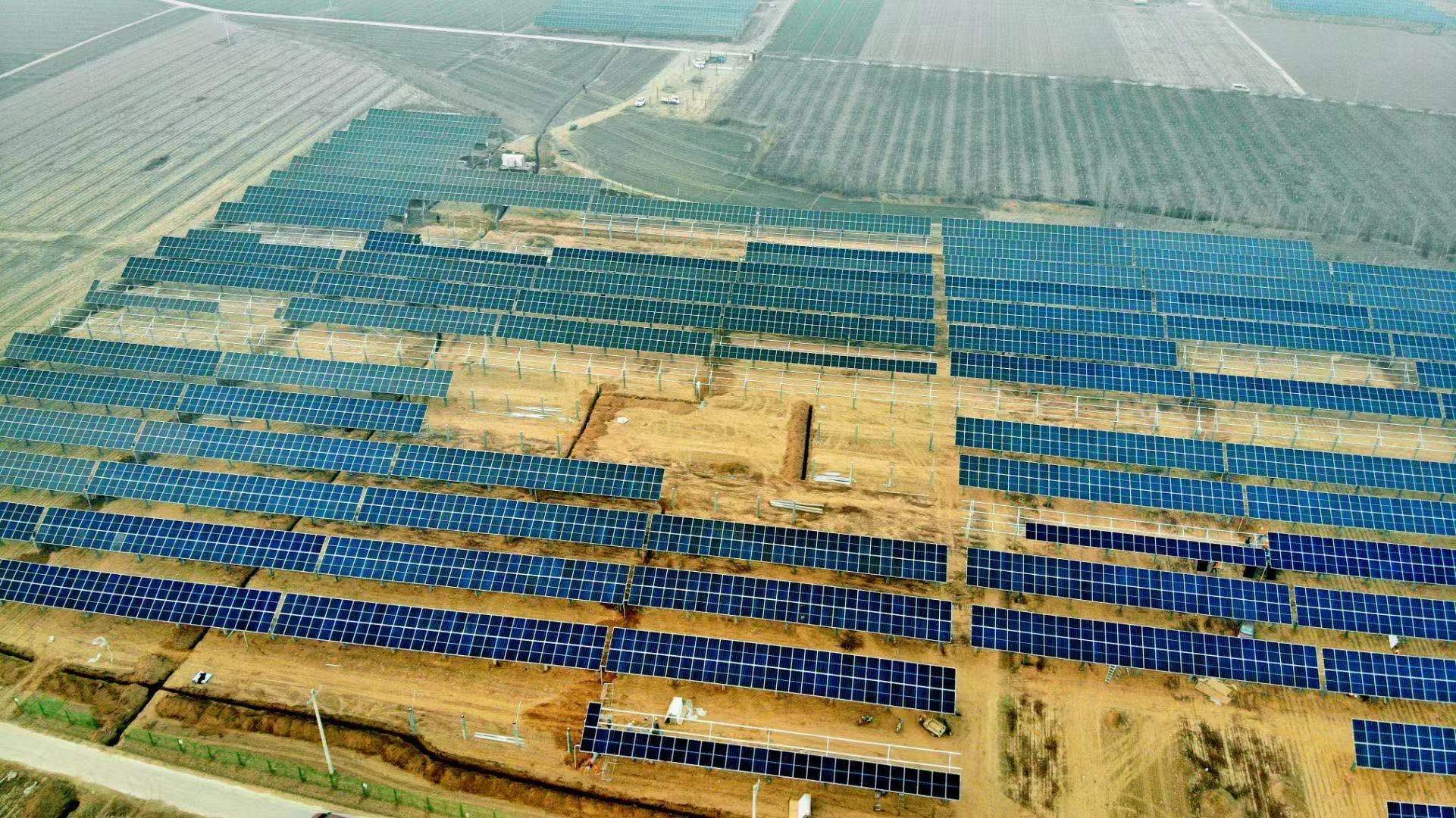 河北南宮100兆瓦農(nóng)光互補(bǔ)光伏項目并網(wǎng)