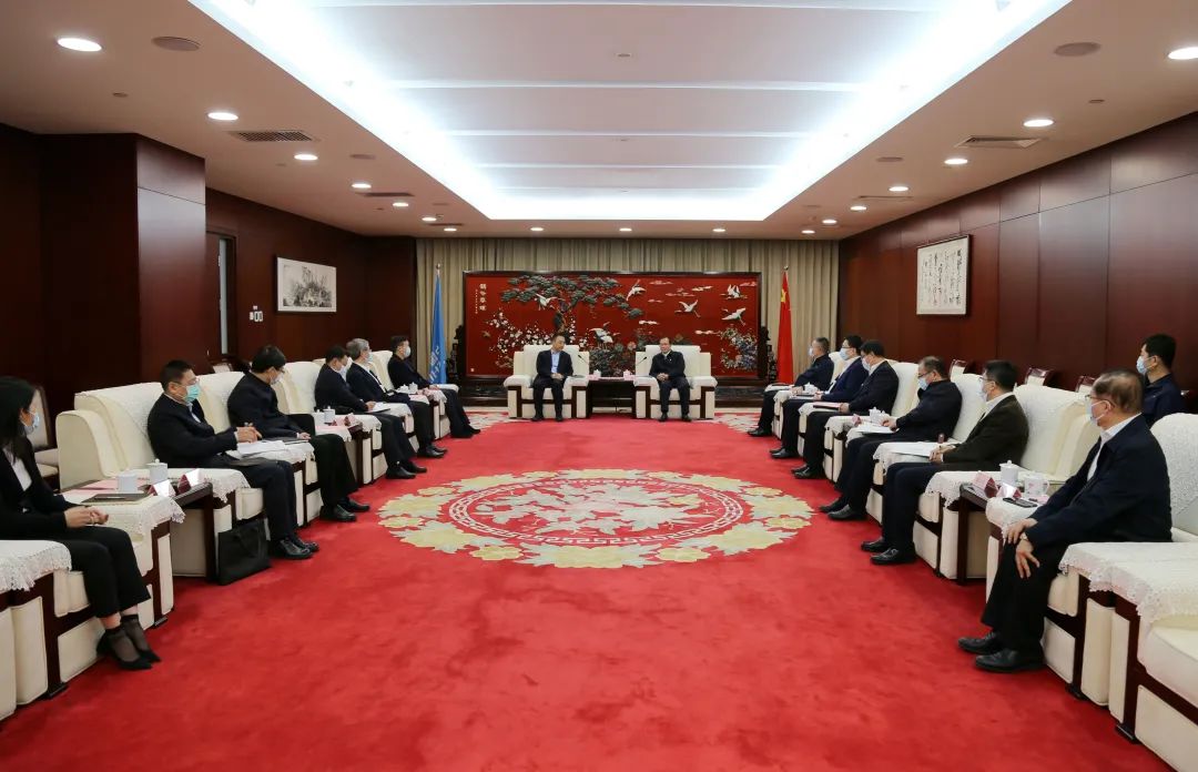 中國華電董事長江毅、總經(jīng)理葉向東會(huì)見中國大唐董事長鄒磊、總經(jīng)理劉明勝