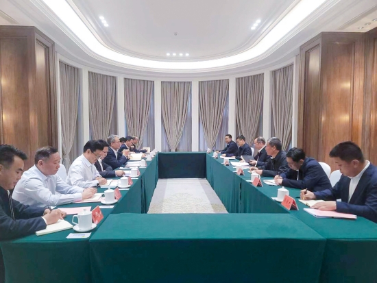 中國電建黨委副書記、總經(jīng)理王斌與黑龍江省常務(wù)副省長王一新舉行會談