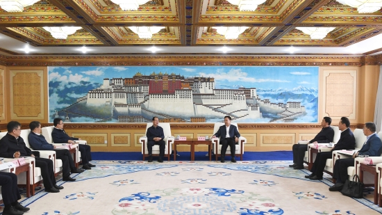 中國(guó)電建黨委書記、董事長(zhǎng)丁焰章拜會(huì)西藏自治區(qū)黨委書記王君正、自治區(qū)主席嚴(yán)金海