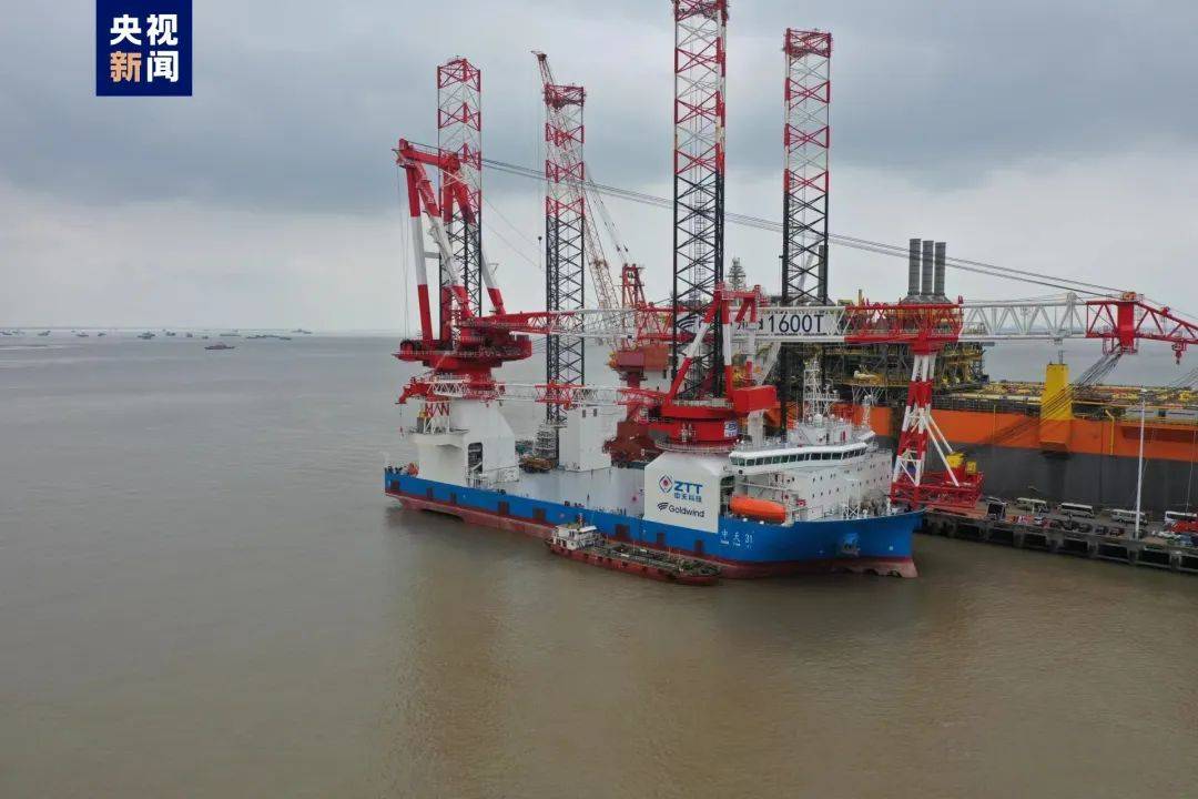 1600噸風(fēng)電安裝平臺交付，實現(xiàn)100%國產(chǎn)化率