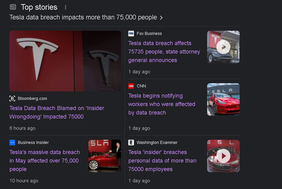特斯拉“大規(guī)?！睌?shù)據(jù)泄露事件，原因查明