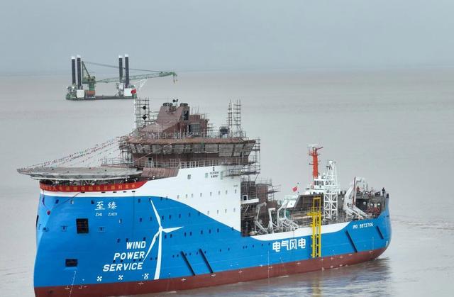 亞洲首制風(fēng)電運維母船下水，中國海上風(fēng)電邁向深海的關(guān)鍵一步