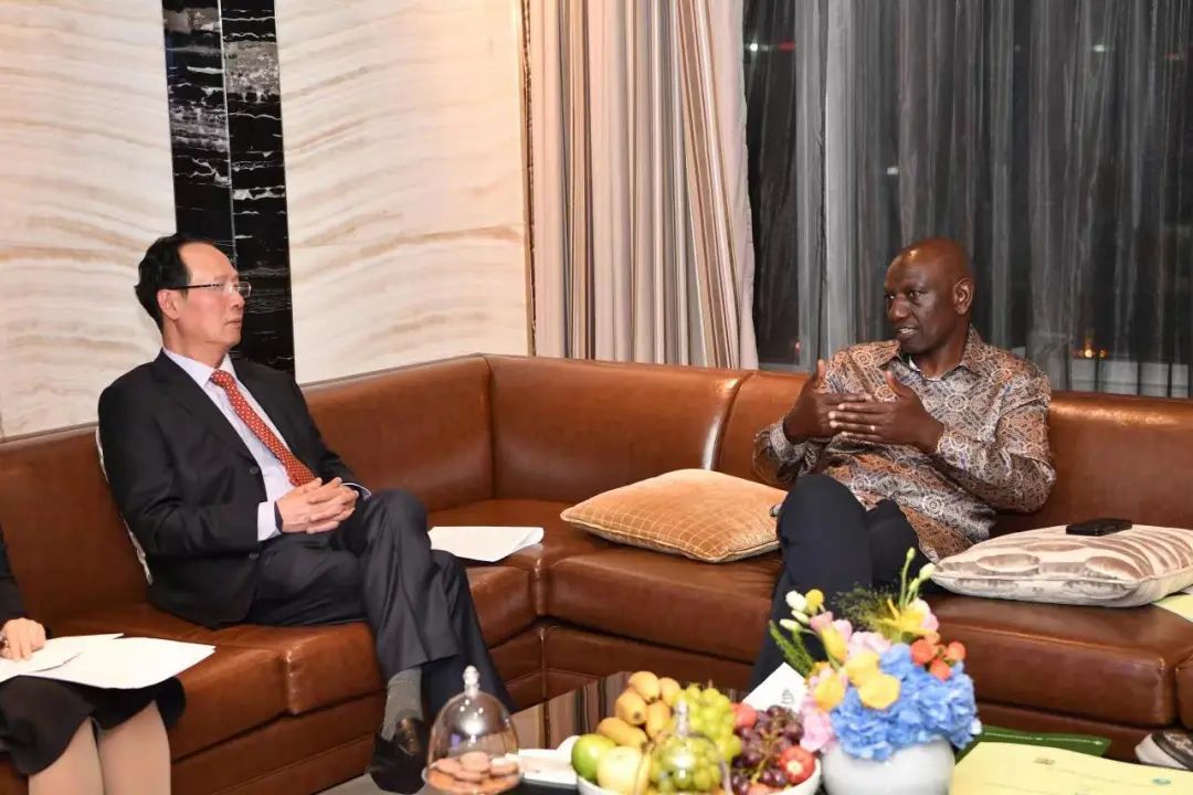 中國(guó)電建黨委書(shū)記、董事長(zhǎng)丁焰章拜會(huì)肯尼亞總統(tǒng)魯托