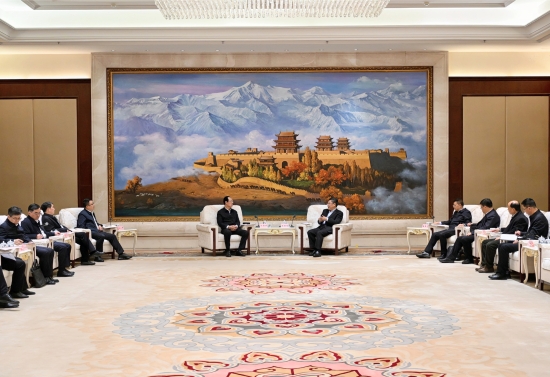 中國電建黨委書記、董事長丁焰章拜會(huì)甘肅省委副書記、省長任振鶴