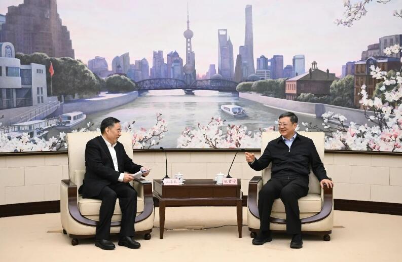 中國能建黨委書記、董事長宋海良拜會上海市委書記陳吉寧、市長龔正