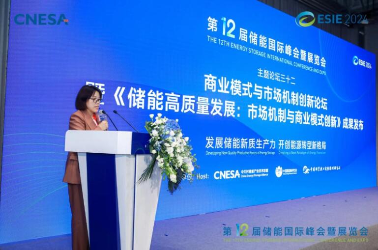 《儲能高質(zhì)量發(fā)展:市場機(jī)制與商業(yè)模式創(chuàng)新》正式發(fā)布