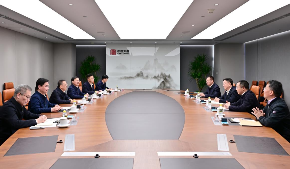 中國大唐董事長鄒磊、總經理張傳江與中廣核董事長楊長利、總經理高立剛會談